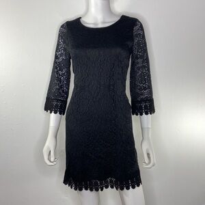 Miin Istanbul clothing EUC women's black lace dress